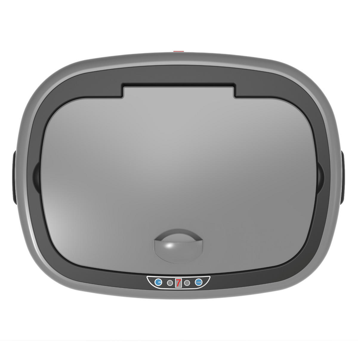 SENSORMÜLLEIMER 58L - Grau, Metall (40/68/29cm) - SVITA