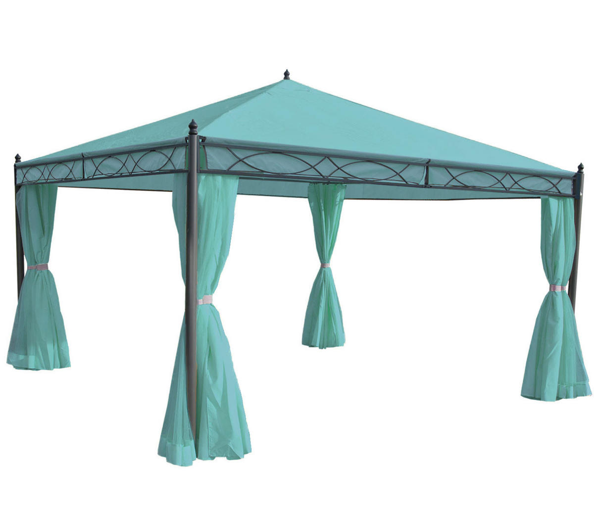 SEITENWAND PERGOLA CALPE Türkis - Türkis, Textil (383/205/1cm) - MCW