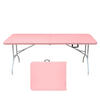 KLAPPTISCH 180 cm Pink - Pink, Kunststoff (185/76/74cm) - ComfortXL