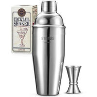 COCKTAILSHAKER 2-teiliges Set Edelstahl 750ml - Silberfarben, Metall (8/8/24cm)