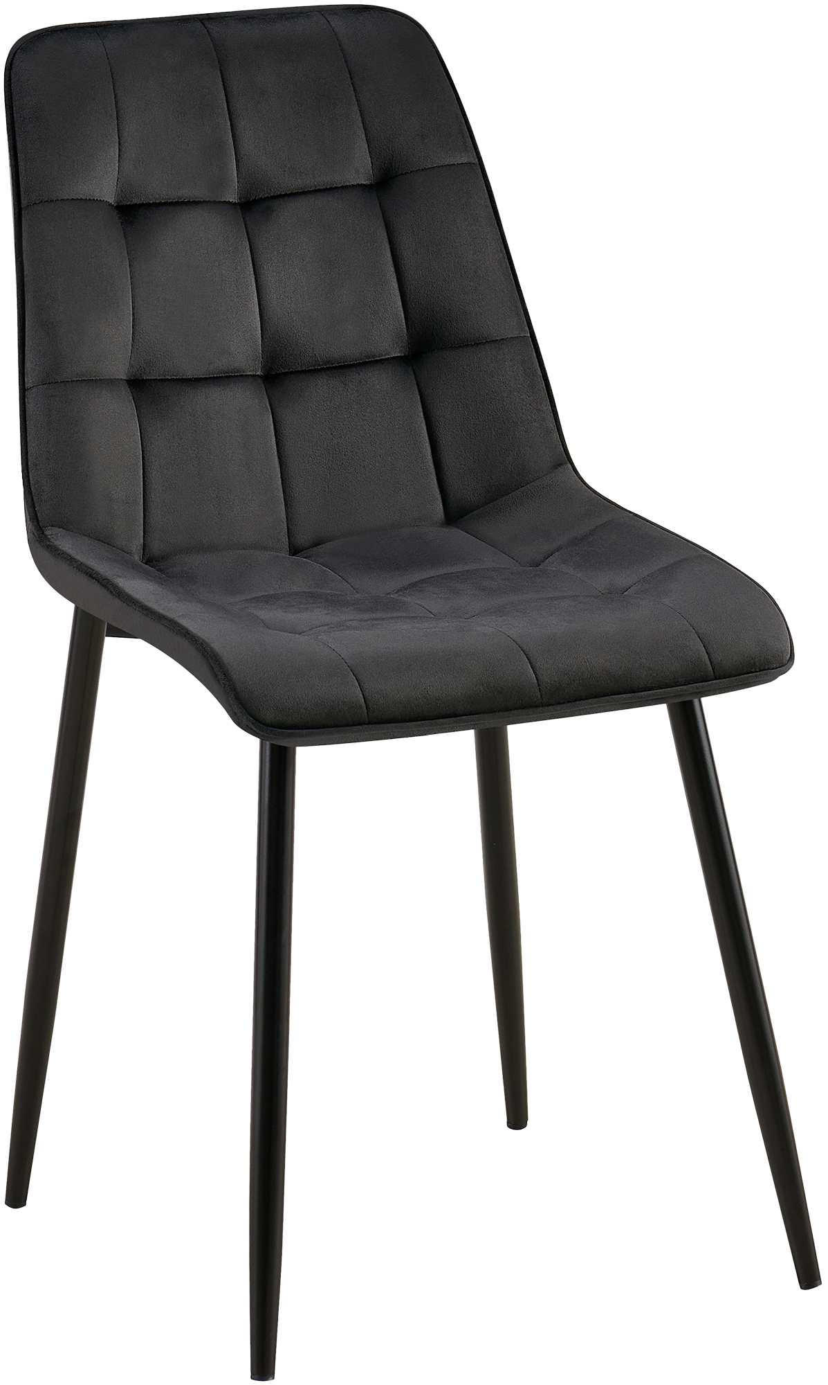 Deluke Esszimmerstuhl Schwarz 47x89x61 cm