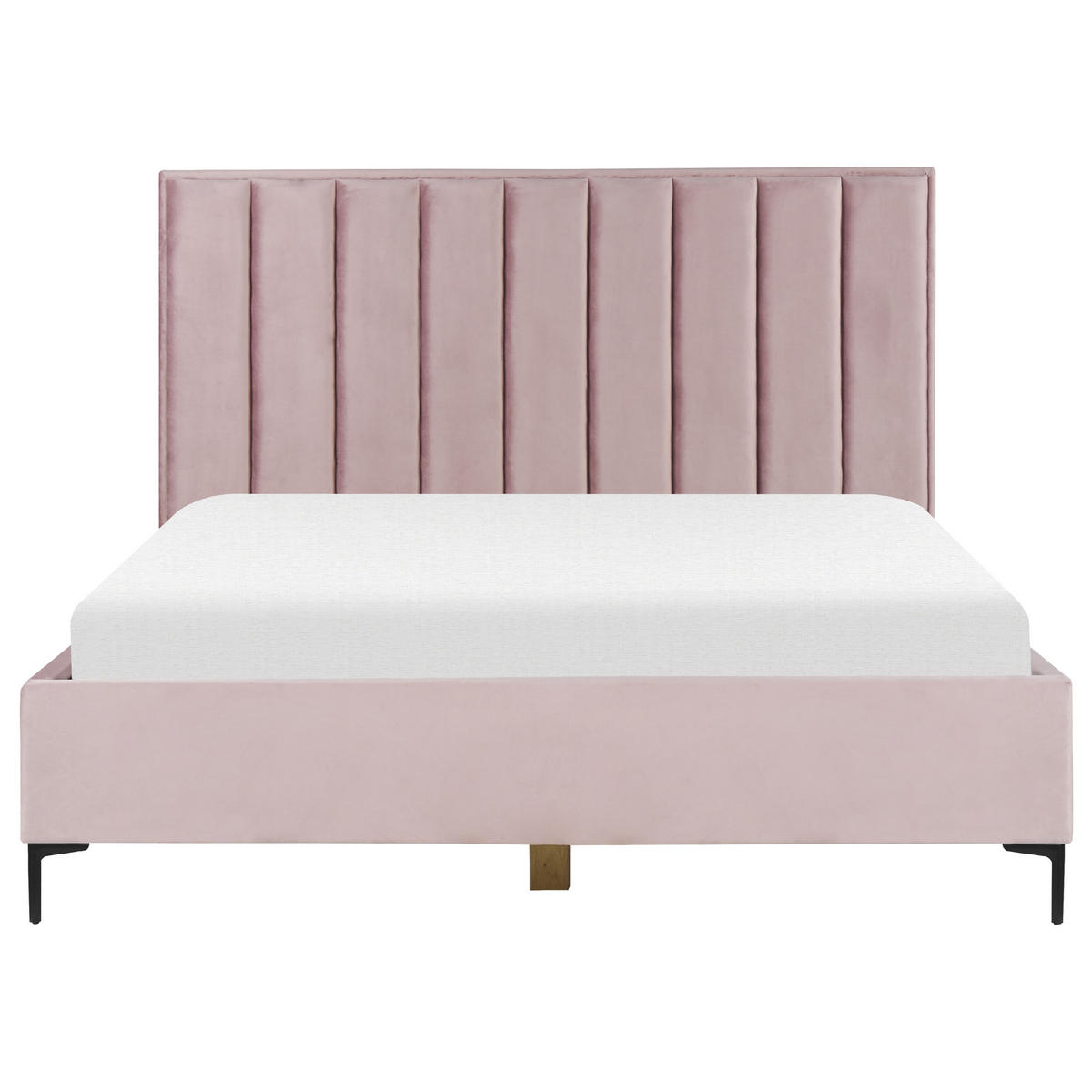 POLSTERBETT 180/200 cm Rosa Sezanne - Pink, Textil (180/200cm) - Beliani
