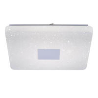 LED DECKENLAMPE Weiß Stahl CCT Dimmbar - Weiß, Metall (60/60/9.5cm)