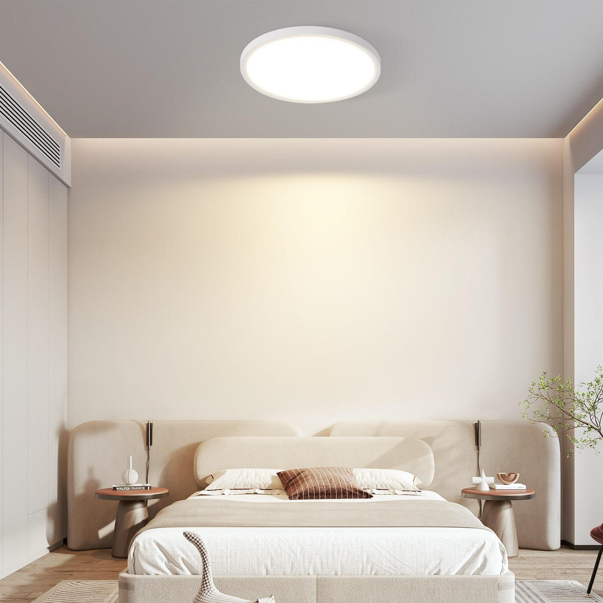 LED-DECKENLEUCHTE Mak 18/18/2.6 cm - Weiß, Kunststoff (18/18/2.6cm) - Nettlife