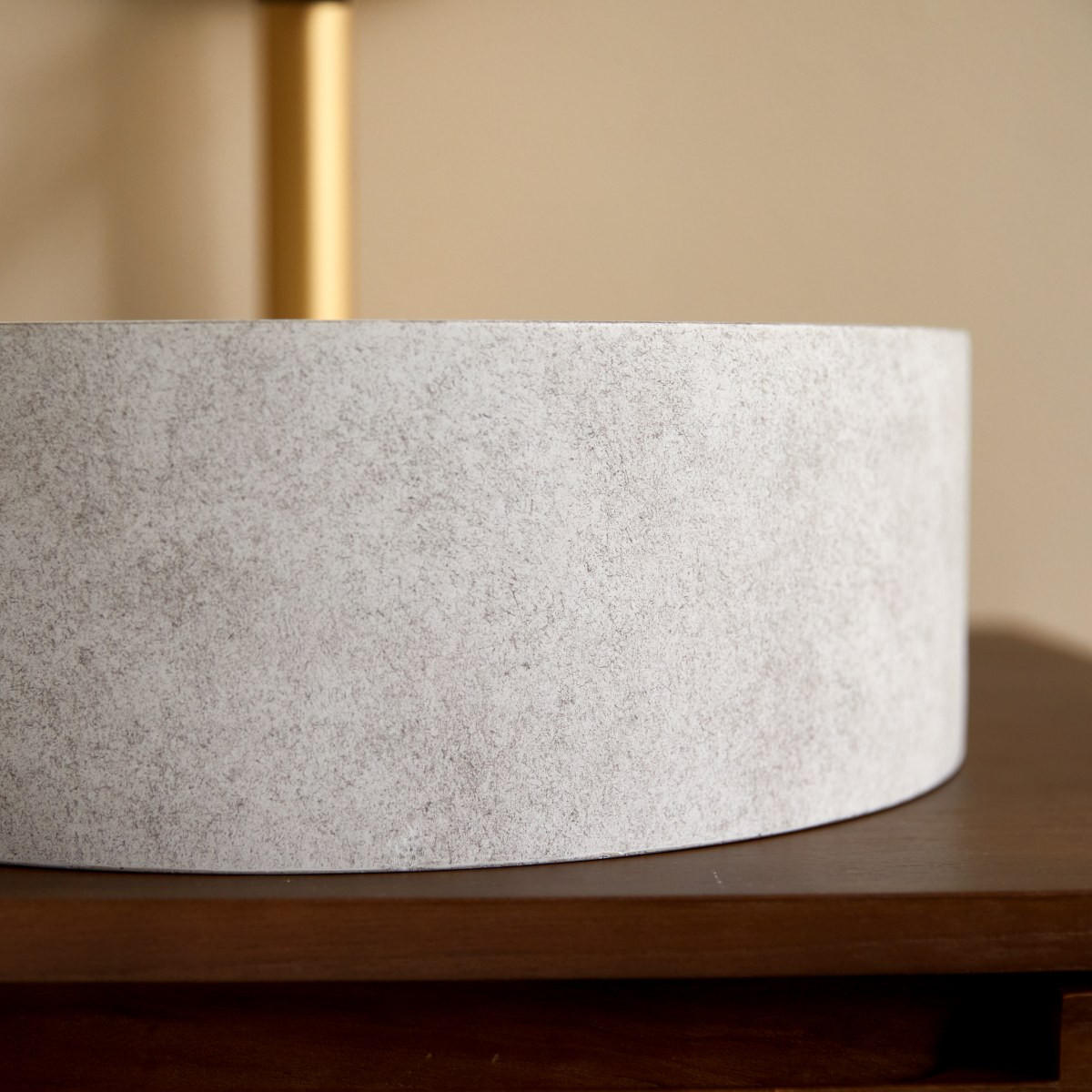 WASCHBECKEN Gina Grau aus Beton - Grau, Stein (39/12/39cm) - Tikamoon