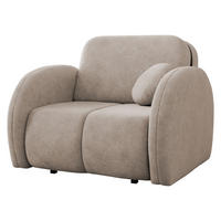 SCHLAFSOFA Viva Comfy I - Schwarz/Naturfarben, Holz/Textil (102/85/103cm) - MIRJAN24