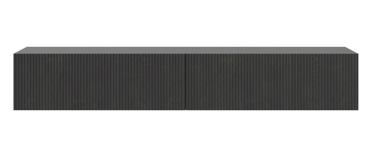 TV-HÄNGEBOARD Nolie Holzoptik Esche Schwarz 175 cm - Schwarz, Holz/Holzwerkstoff (175.5/28.5/31.6cm) - Selsey