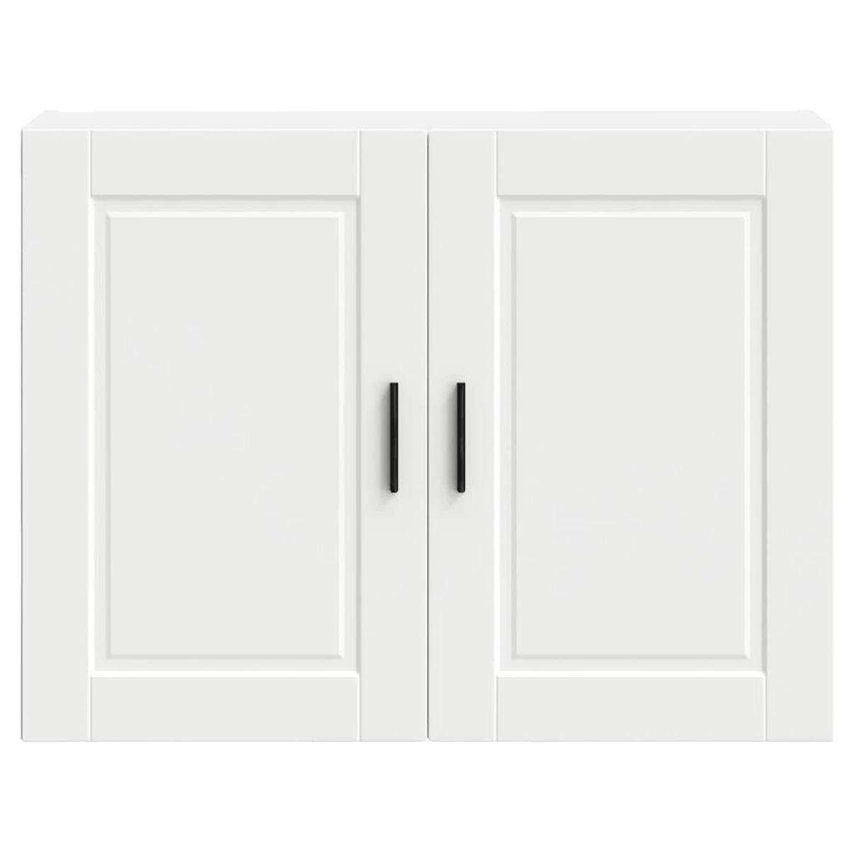 KÜCHENOBERSCHRANK Porto mit 1 Ablage 80/31/60 cm aus Holzwerkstoff Weiß - Weiß, Holz (80/60/31cm) - vidaXL