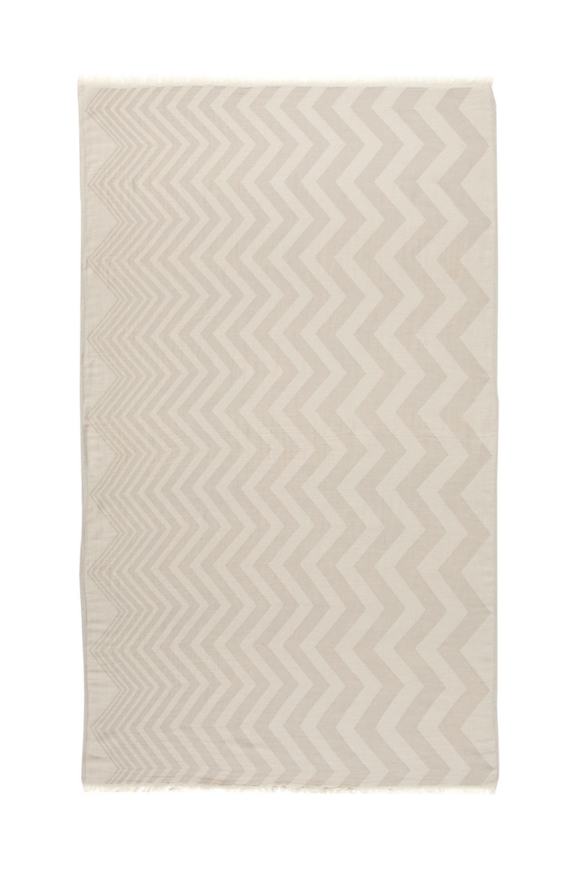HAMAMTUCH Zickzack 100x180 Grau - Grau, Textil (180/100cm) - Villa Möbel