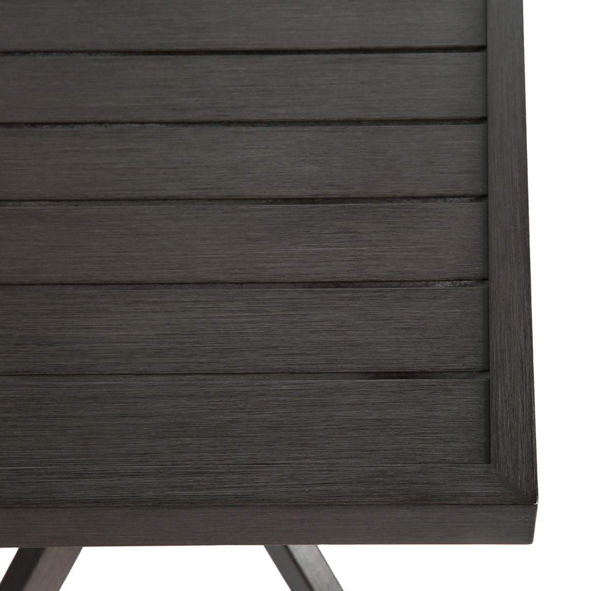 GARTEN-BEISTELLTISCH 45 cm Dunkelgrau Aluminium Quadratischer Outdoor Endtisch für Balkon & Terrasse - Dunkelgrau, Metall (45/45/47cm) - Urban Meuble