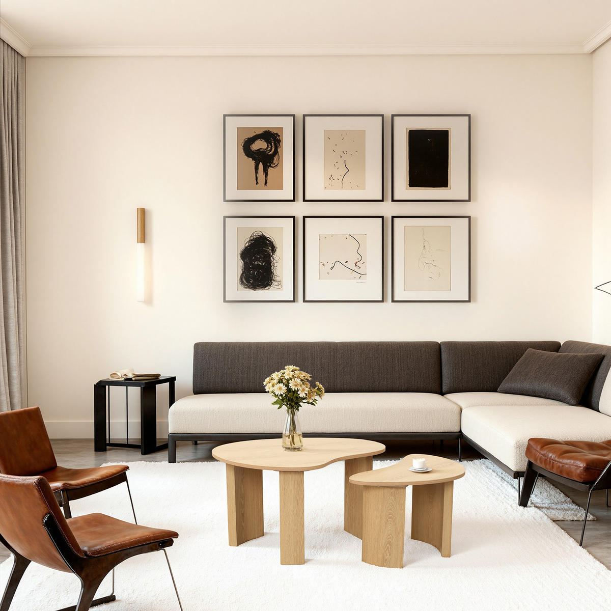 COUCHTISCH, 50 × 38 × 35 cm - Braun, Holzwerkstoff (38/50/35cm) - Hometopia