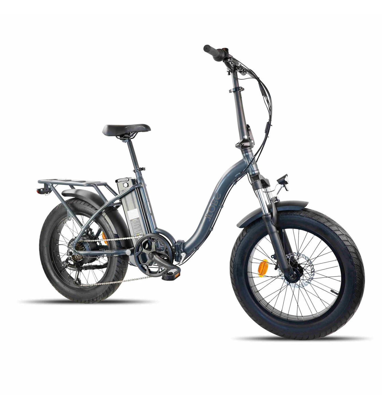 FALT E-BIKE 20" TERRAIN, GRAU - Rot, Metall (125cm) - LLOBE