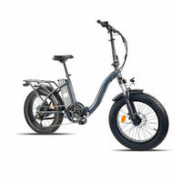 FALT E-BIKE 20" TERRAIN, GRAU - Rot, Metall (125cm) - LLOBE