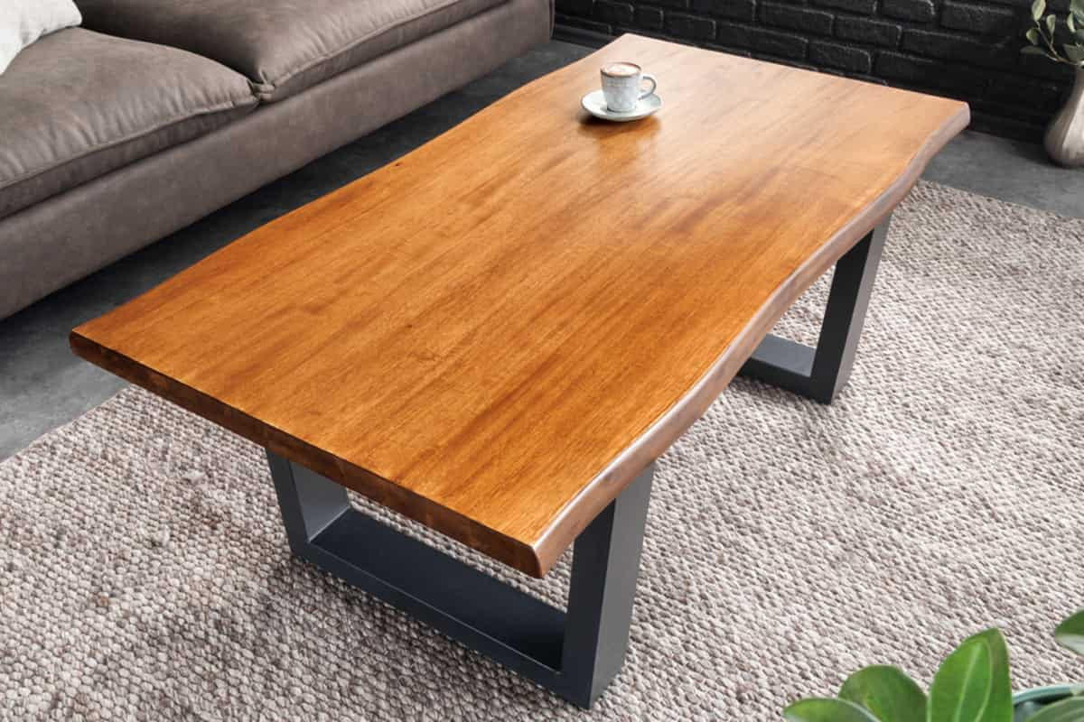 COUCHTISCH GENESIS Akazie rechteckig Braun 110cm - Braun, Holz/Metall (59/110/45cm) - riess-ambiente