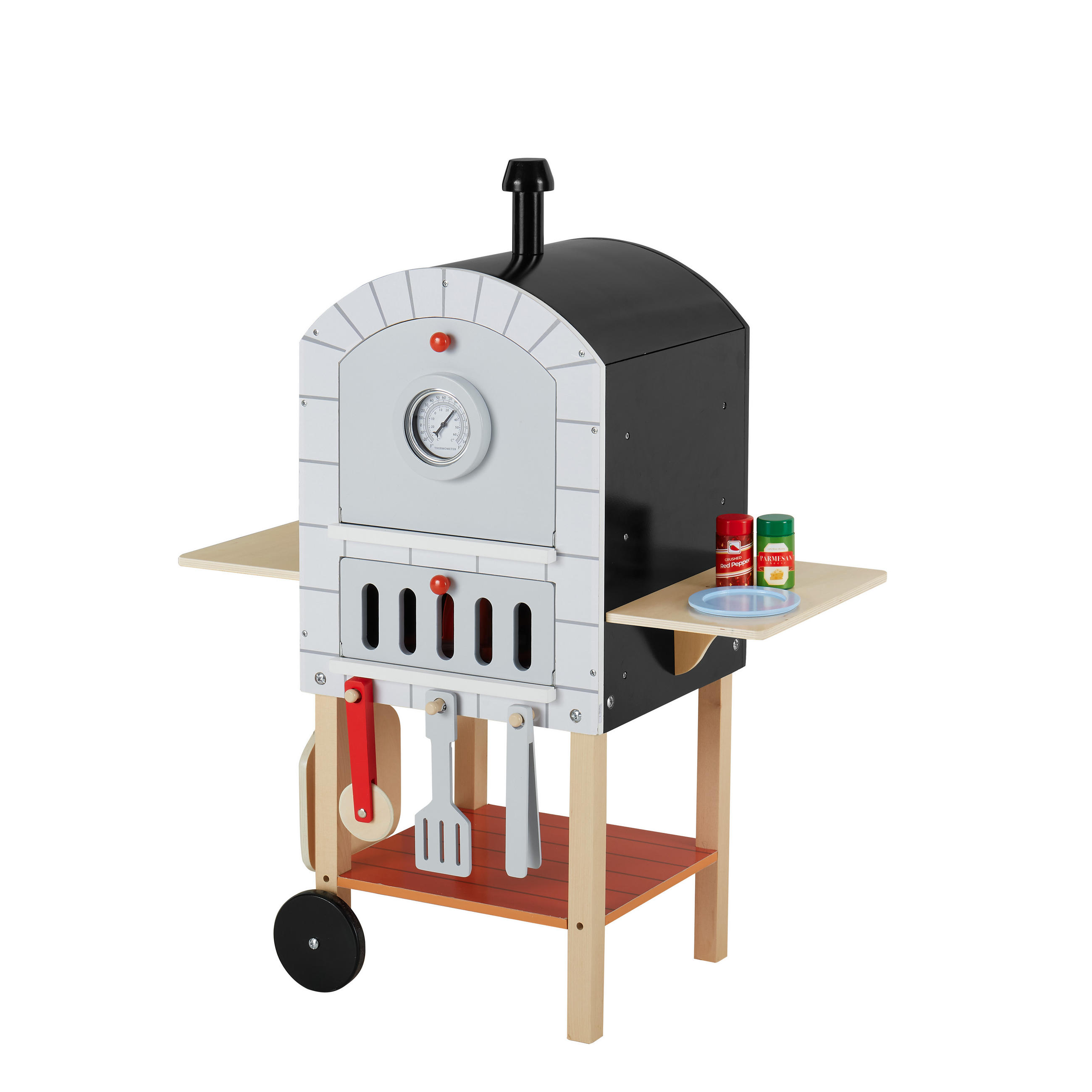 KINDERKÜCHE PIZZAOFEN Spielzeug, 83cm, Mehrfarbig - Multicolor, Holz (30/65/83cm) - Teamson Kids