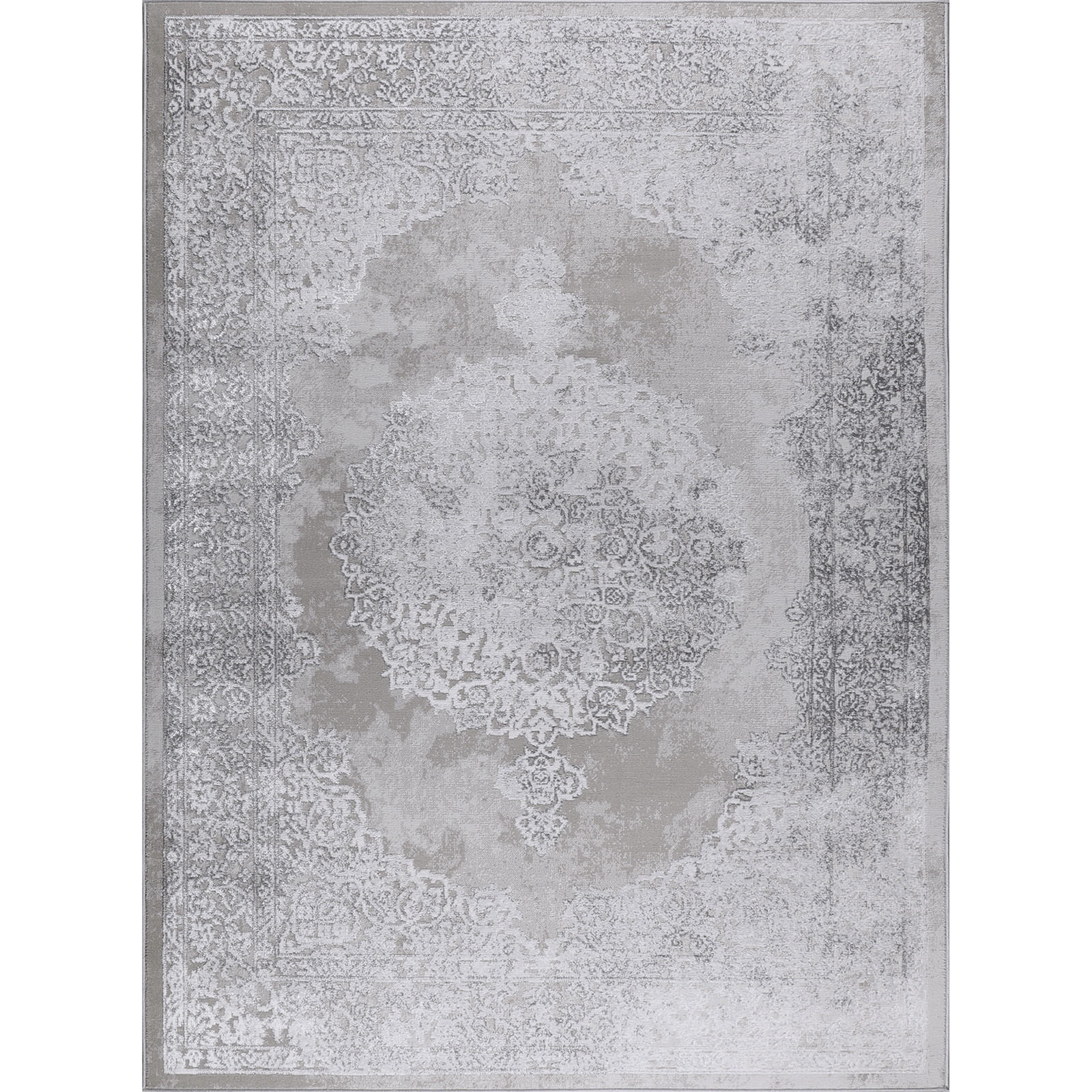 VINTAGE-TEPPICH 120x170 cm Weiß - Beige, Naturmaterialien/Textil (120/170cm) - LIVABLISS