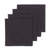STOFFSERVIETTEN 4er-Set schwarz 45/45 cm, 100% Baumwolle - Schwarz, Textil (45/45cm) - Homescapes