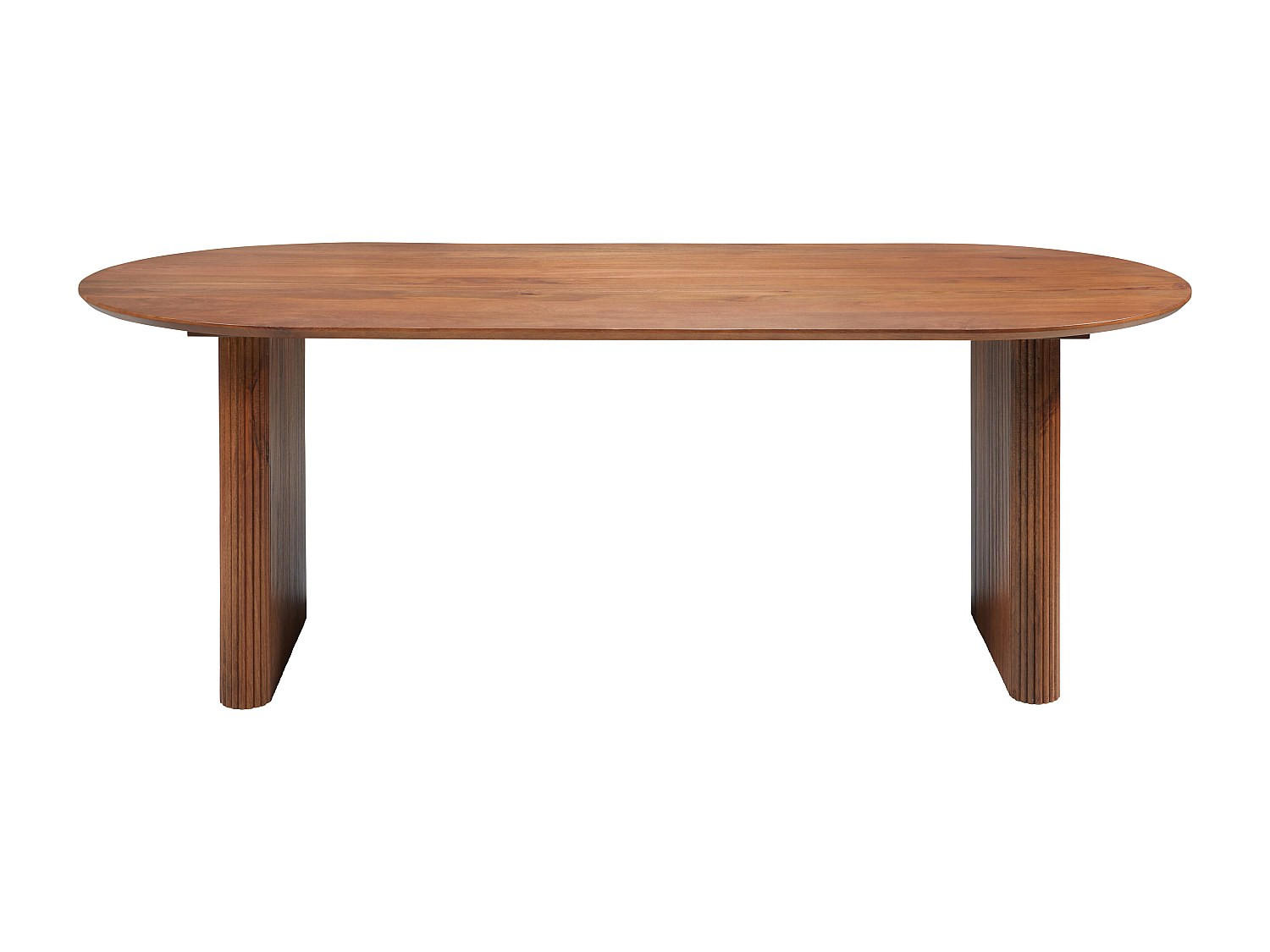 ESSTISCH - 8 Personen - Holz, Platte - Naturfarben Dunkel - BALIMELA - Naturfarben, Holz (100/200/76cm) - Vente-Unique