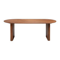 ESSTISCH - 8 Personen - Holz, Platte - Naturfarben Dunkel - BALIMELA - Naturfarben, Holz (100/200/76cm) - Vente-Unique