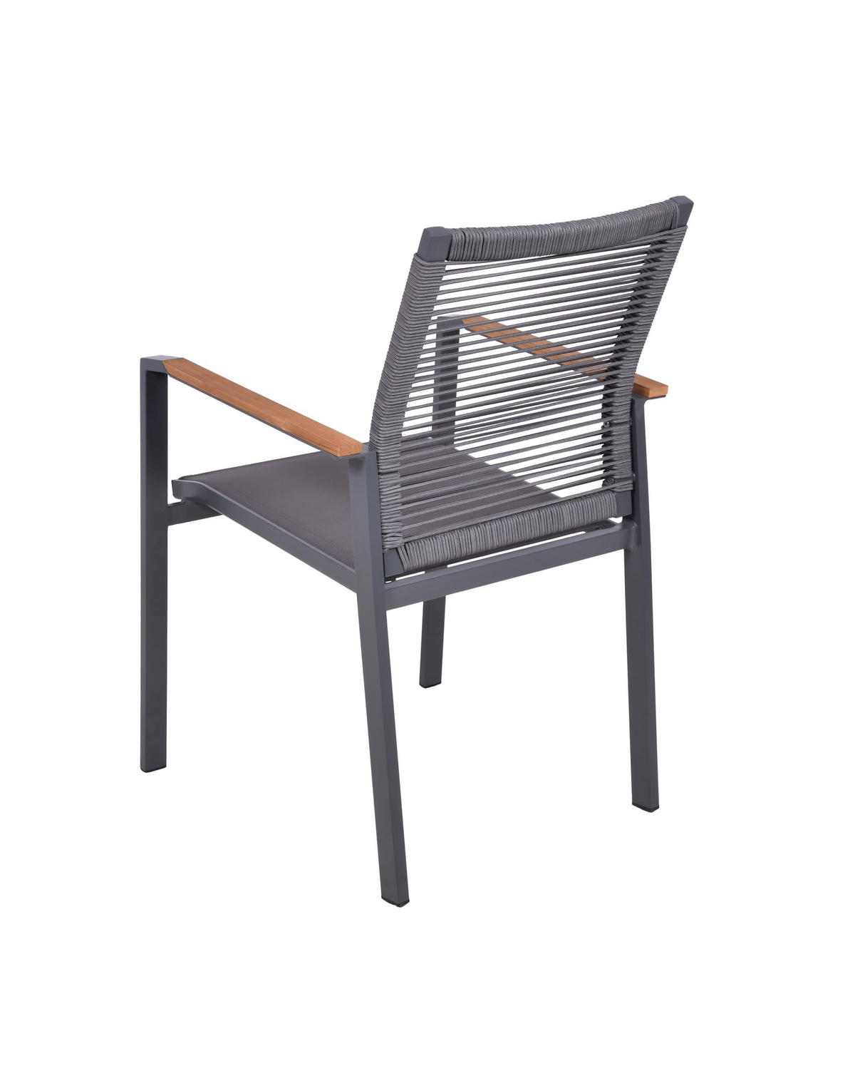 GARTENSTUHL 2er Set Kurt Stapelstuhl - Braun, Holz (60/90/56.5cm) - DELUKE