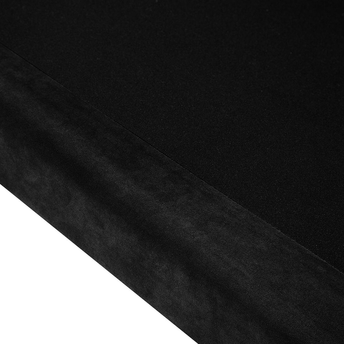 2-SITZER-SOFA Samtstoff Schwarz Lokka - Schwarz, Textil (150/85/83cm) - Beliani