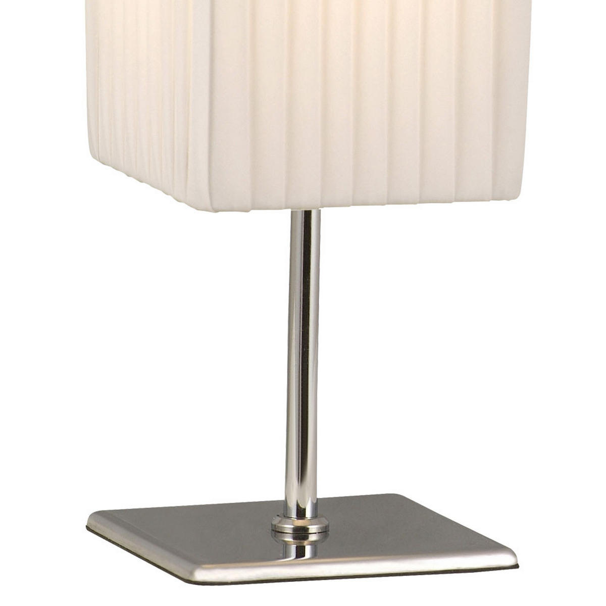 LED TISCHLEUCHTE BAILEY Weiß Chrom - Weiß, Metall (10/10/26cm) - Globo Lighting