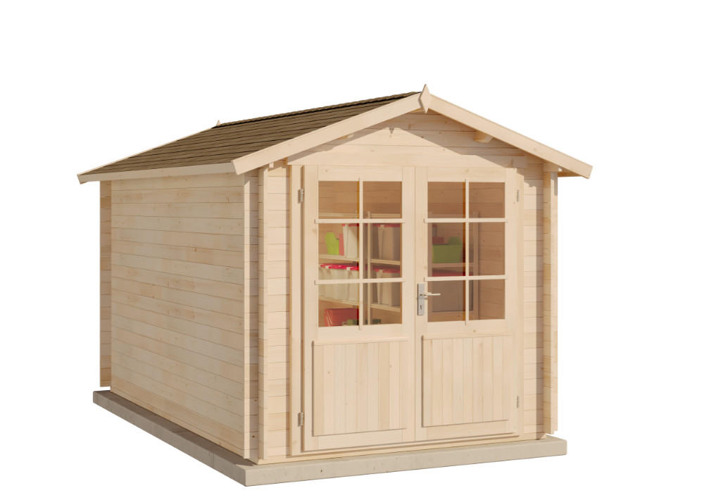 Alpholz Gerätehaus Natur 270x245x420 cm