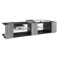 LOWBOARD Movie Fronten in Avola-Anthrazit - Anthrazit, Holzwerkstoff (135/30/39cm) - Vladon