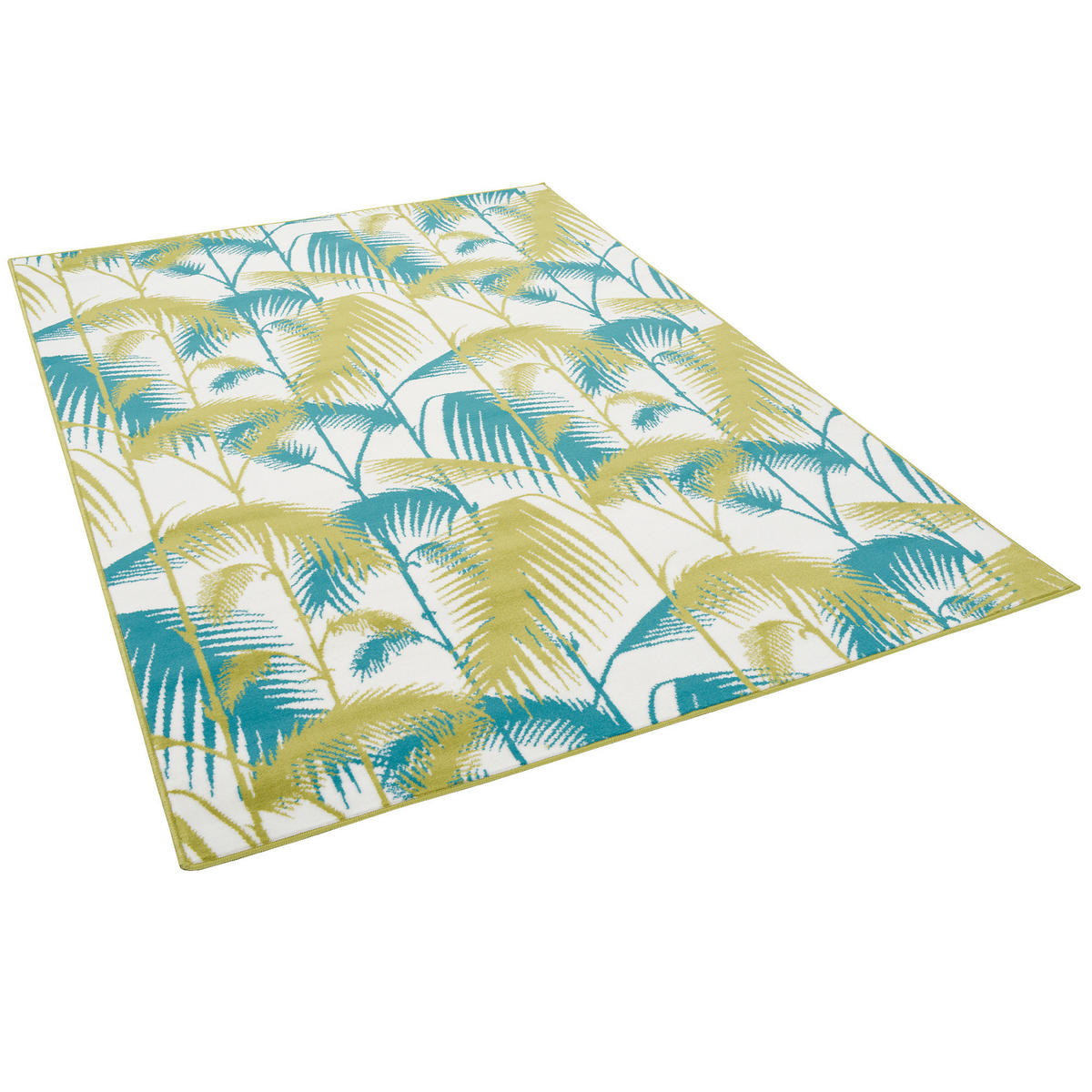 DESIGNER TEPPICH SAMBA PALMEN - Türkis/Grün, Textil (160/230cm) - Pergamon