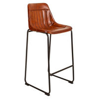 HOCKER aus Metall, braun, 46x50x106cm - Braun, Fell (46/106/50cm) - Wanderlust