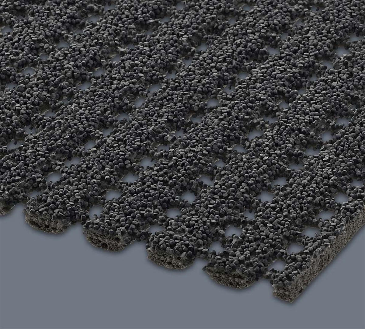 SICHERHEITSMATTE SafeStep PRO Basalt 1,20 x 22,00 Meter - Graubraun, Kunststoff (120/2200cm) - Melius Vivere