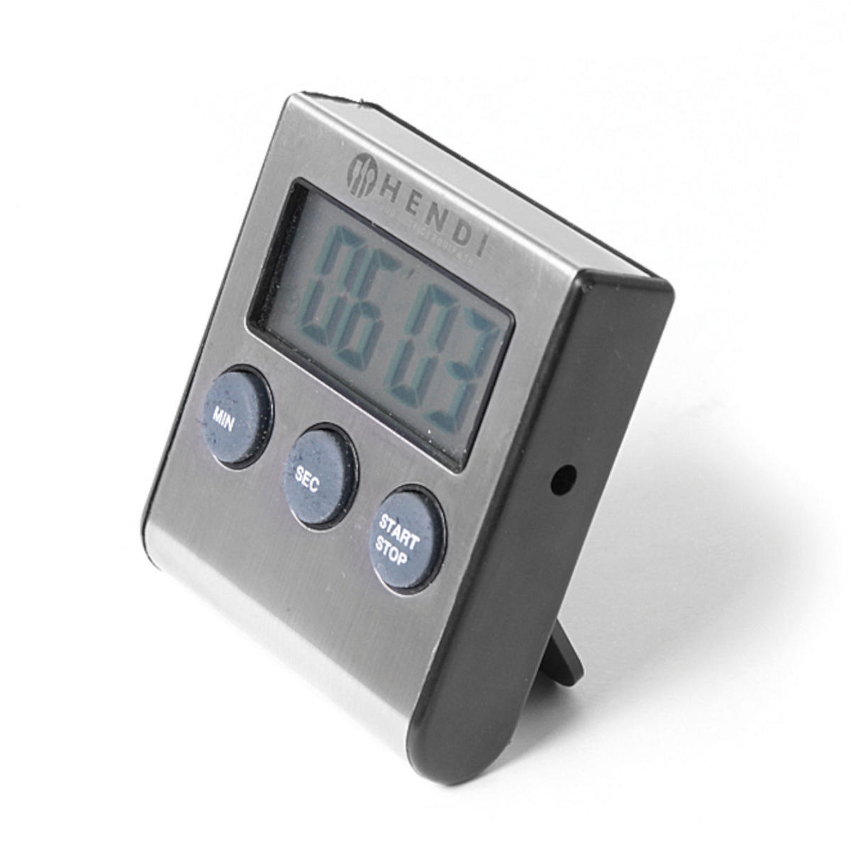 TIMER FÜR DAS KOCHEN Digitale Küchenwecker - Edelstahl - Grau, Metall (7/2/7cm) - Hendi