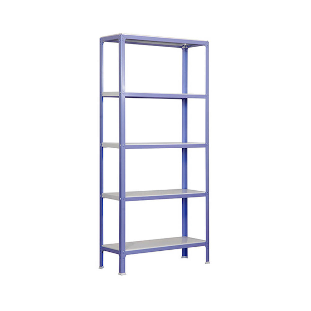 WOHNREGAL LIVING KOALA METAL mit 5 Fachböden | HxBxT 180x80x30cm | Fachlast 150kg | Lila/Weiß - Lila, Metall (80/180/30cm) - PROREGAL