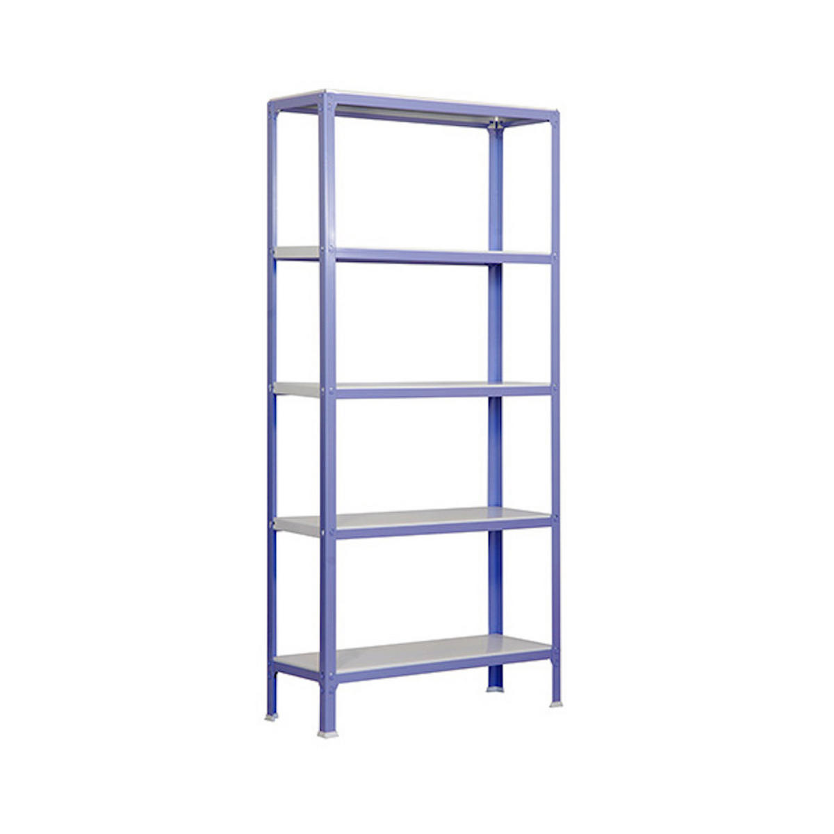 WOHNREGAL LIVING KOALA METAL mit 5 Fachböden | HxBxT 180x80x40cm | Fachlast 150kg | Lila/Weiß - Lila, Metall (80/180/40cm) - PROREGAL
