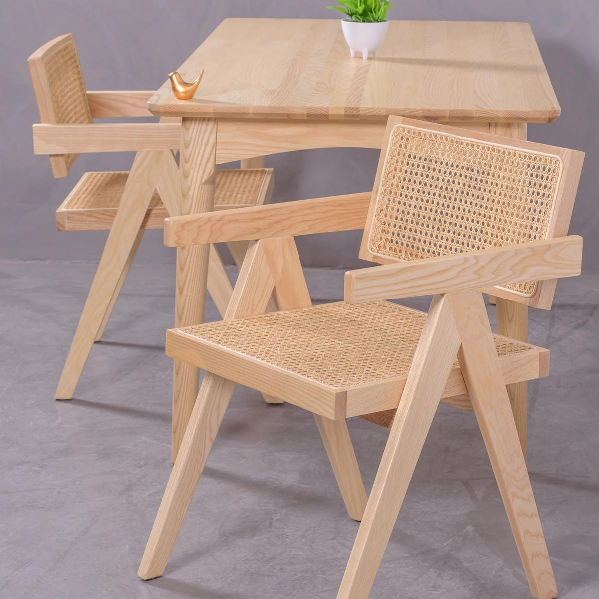 STUHL Holz Eschefarben - Eschefarben, Holz (51/77/52cm) - Nest Dream