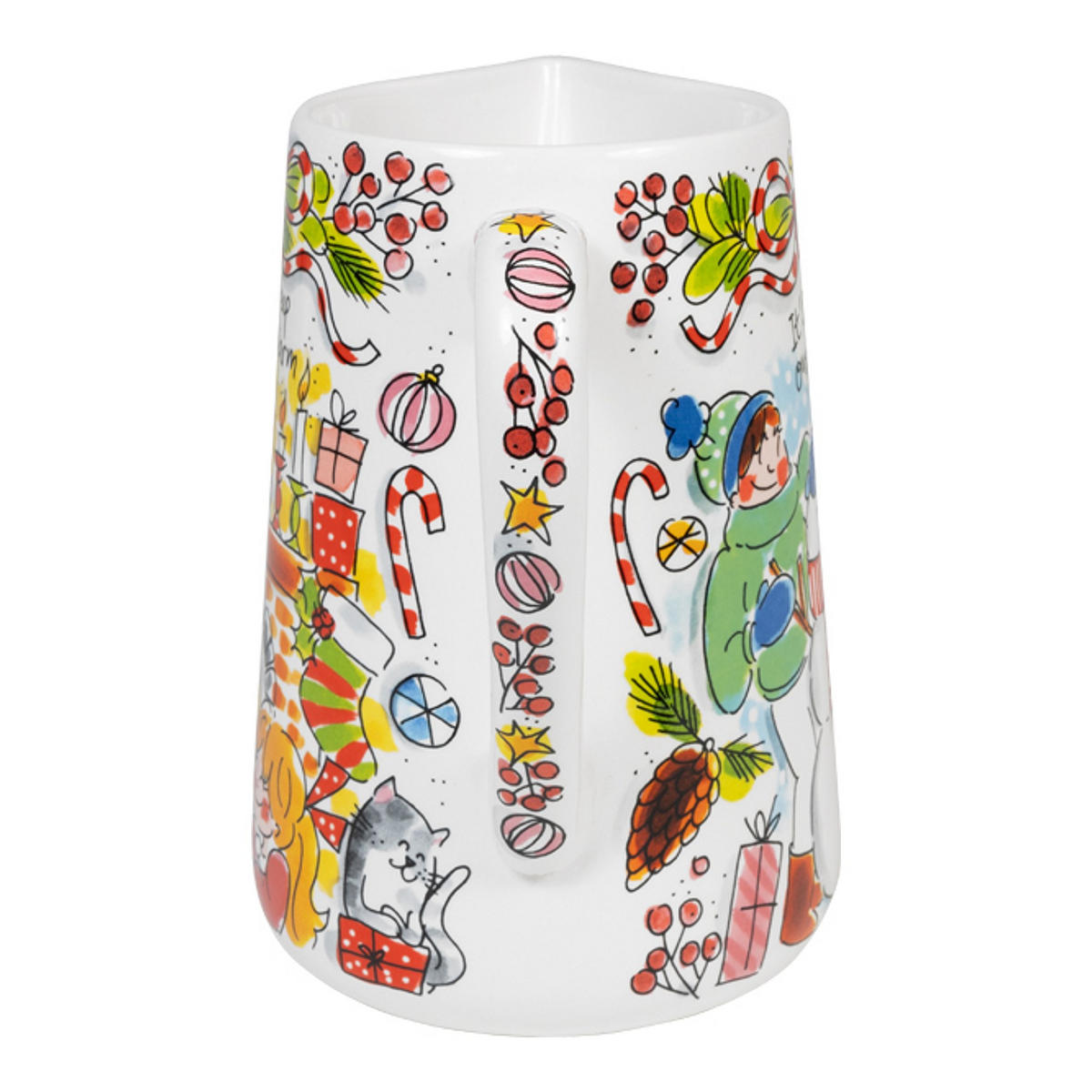 SAFTKANNE Weihnachten in Bunt - 1000 ml - Multicolor, Keramik (1L) - Blond Amsterdam