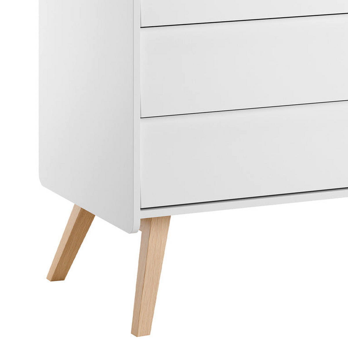 PREVIJALNA KOMODA Vintage Bela - bela, leseni material (100/90/59cm) - Petits-meubles