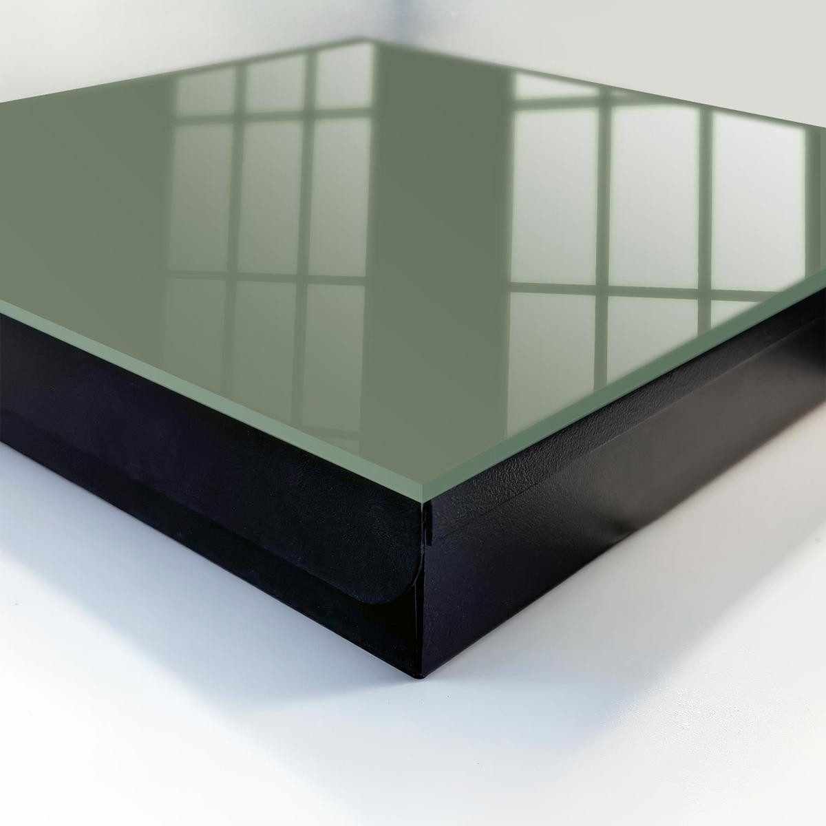 SCHLÜSSELBOX Schwarz 30x30 cm- Türöffnung nach rechts - Dunkelgrün - Grün, Metall (30/30/5cm) - TULUP