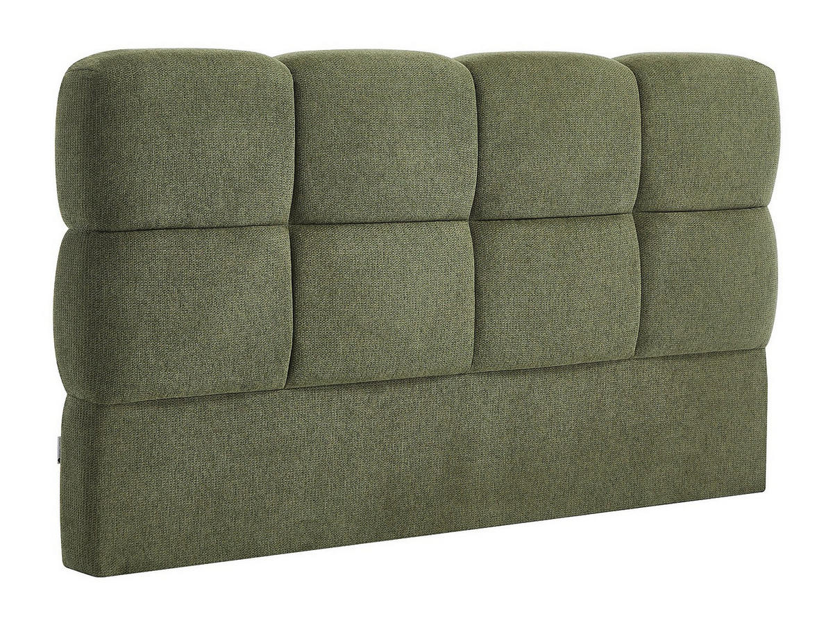 BETTKOPFTEIL - 2 Personen - stoff - grün Damado - Grün, Textil (190/94/18cm) - Vente-Unique