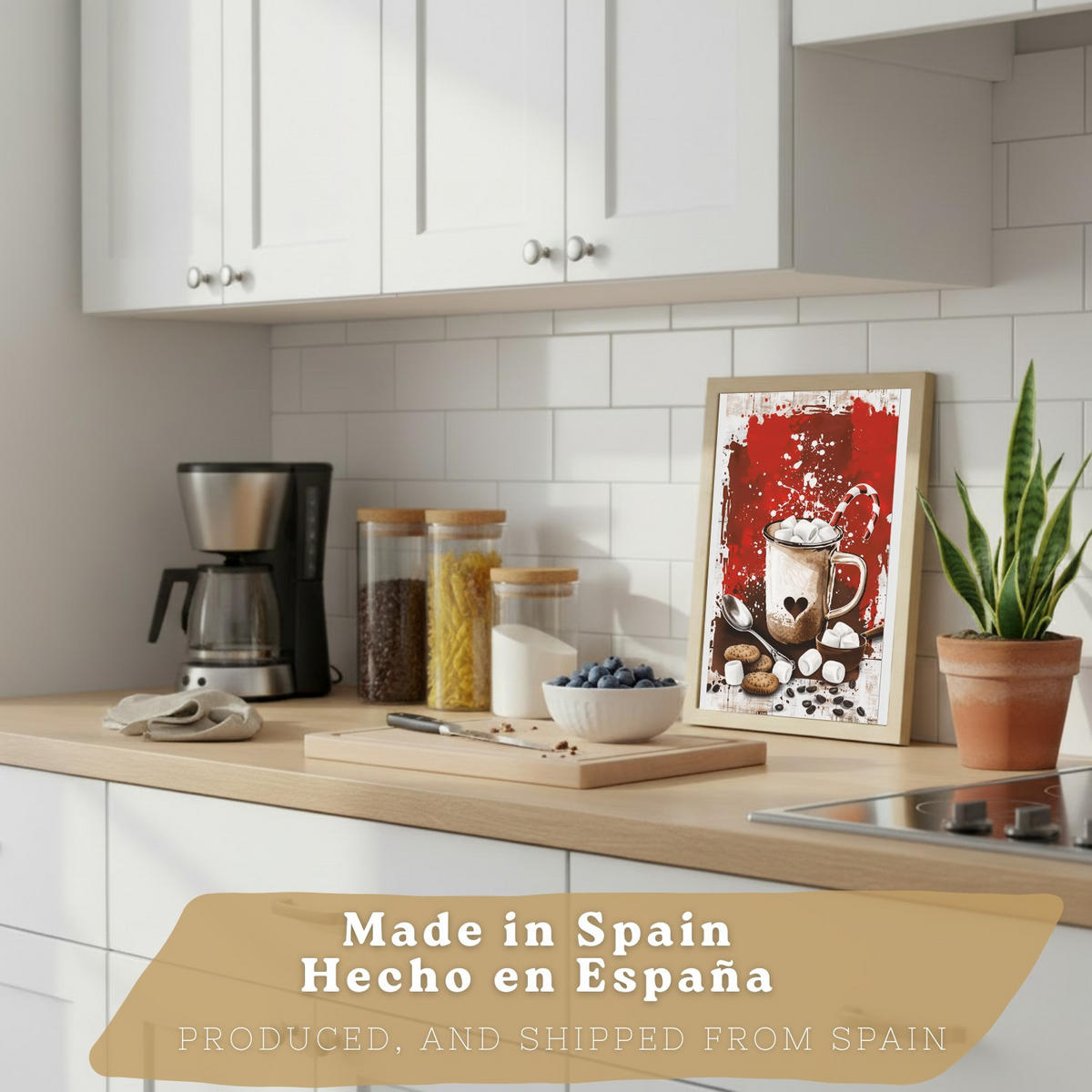 PLAKAT Sada 3 Čokoláda A4 Černý rám - černá, papír (29.7/1/21cm) - Nacnic