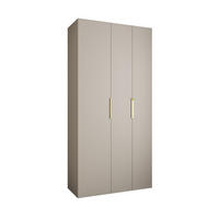 DREHTÜRENSCHRANK 245,5/120/50 3-türig - Kaschmir/Goldfarben, Holz/Metall (120/245.5/50cm) - Abiks Möbel