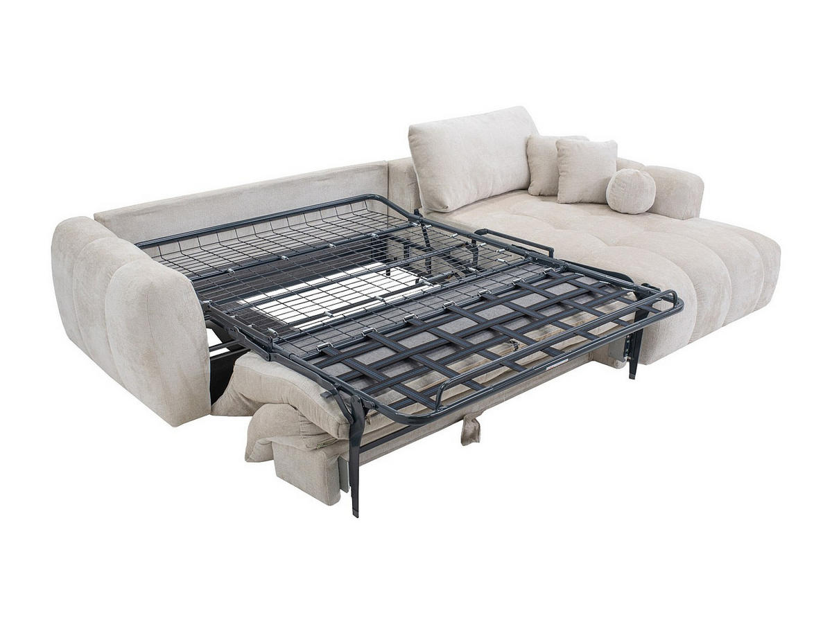 SCHLAFSOFA - 5 Personen - stoff - beige Brivano - Beige, Kunststoff/Textil (310/80/180cm) - Vente-Unique