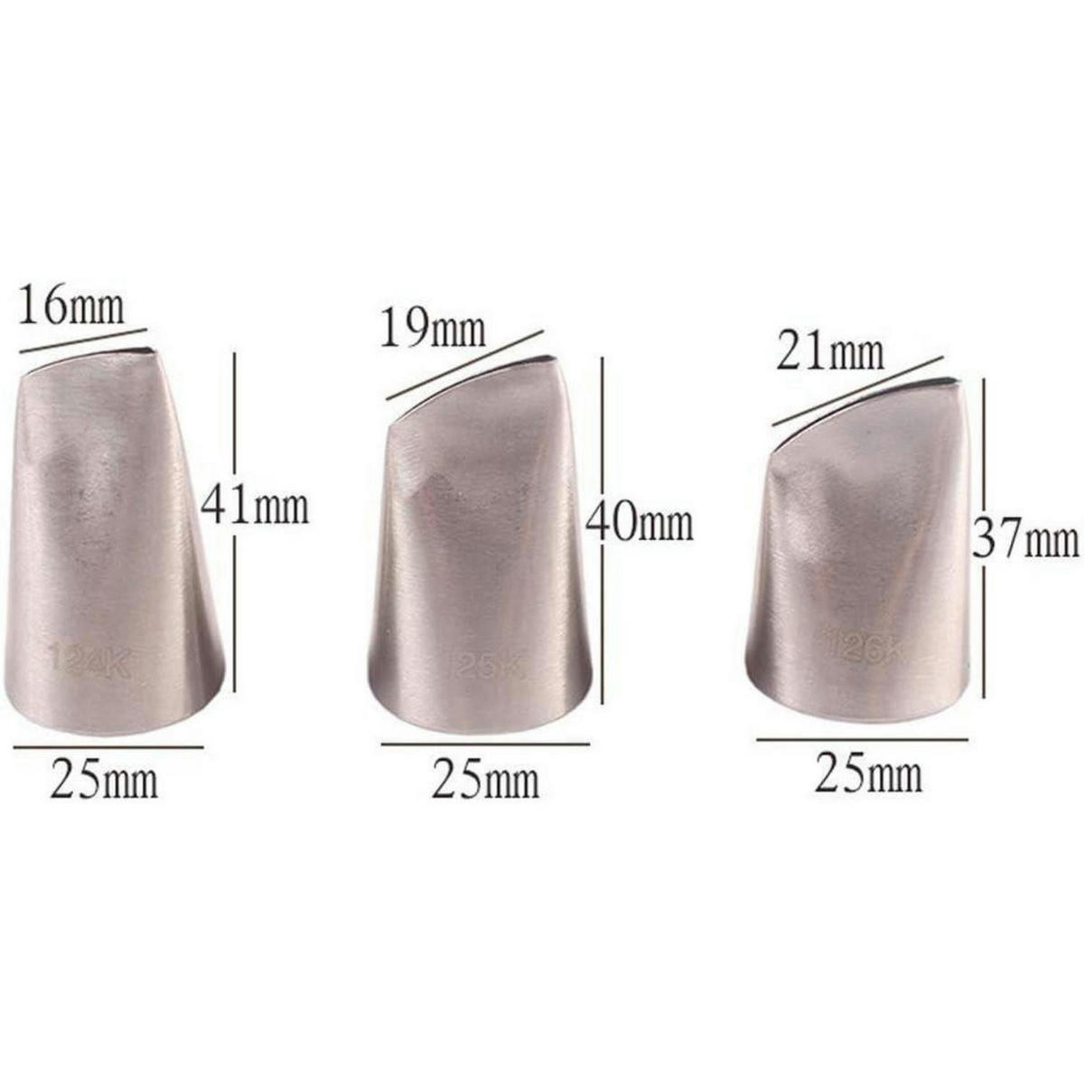 SPRITZTÜLLEN 3-teiliges Set Austin Rosa Edelstahl - Silberfarben, Metall (2.5/1.6/4.1cm)