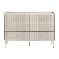 KOMMODE - 120 x 40 - holz - beige Lunaor - Beige, Holz (120/82/40cm) - Vente-Unique