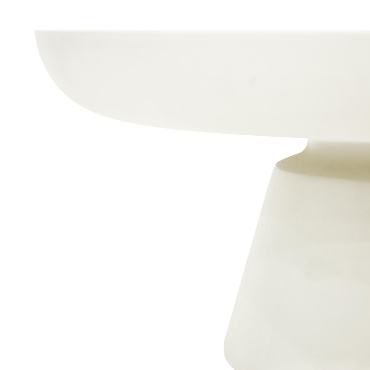COUCHTISCH KYLIX Klein Betonoptik 66 x 66 x 35 cm - Creme, Naturmaterialien (66/66/35cm) - Elementi