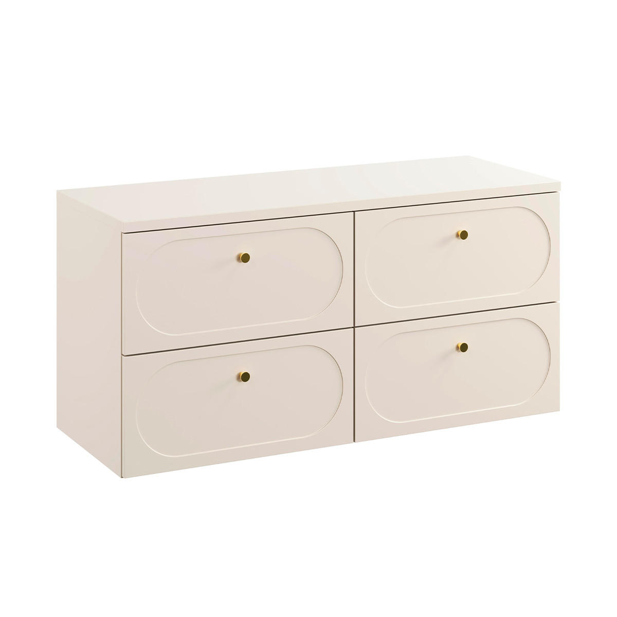 WASCHTISCHUNTERSCHRANK 120.6cm Sanae Sandbeige - Beige, Holzwerkstoff (120.6/59/46cm) - Petits-meubles
