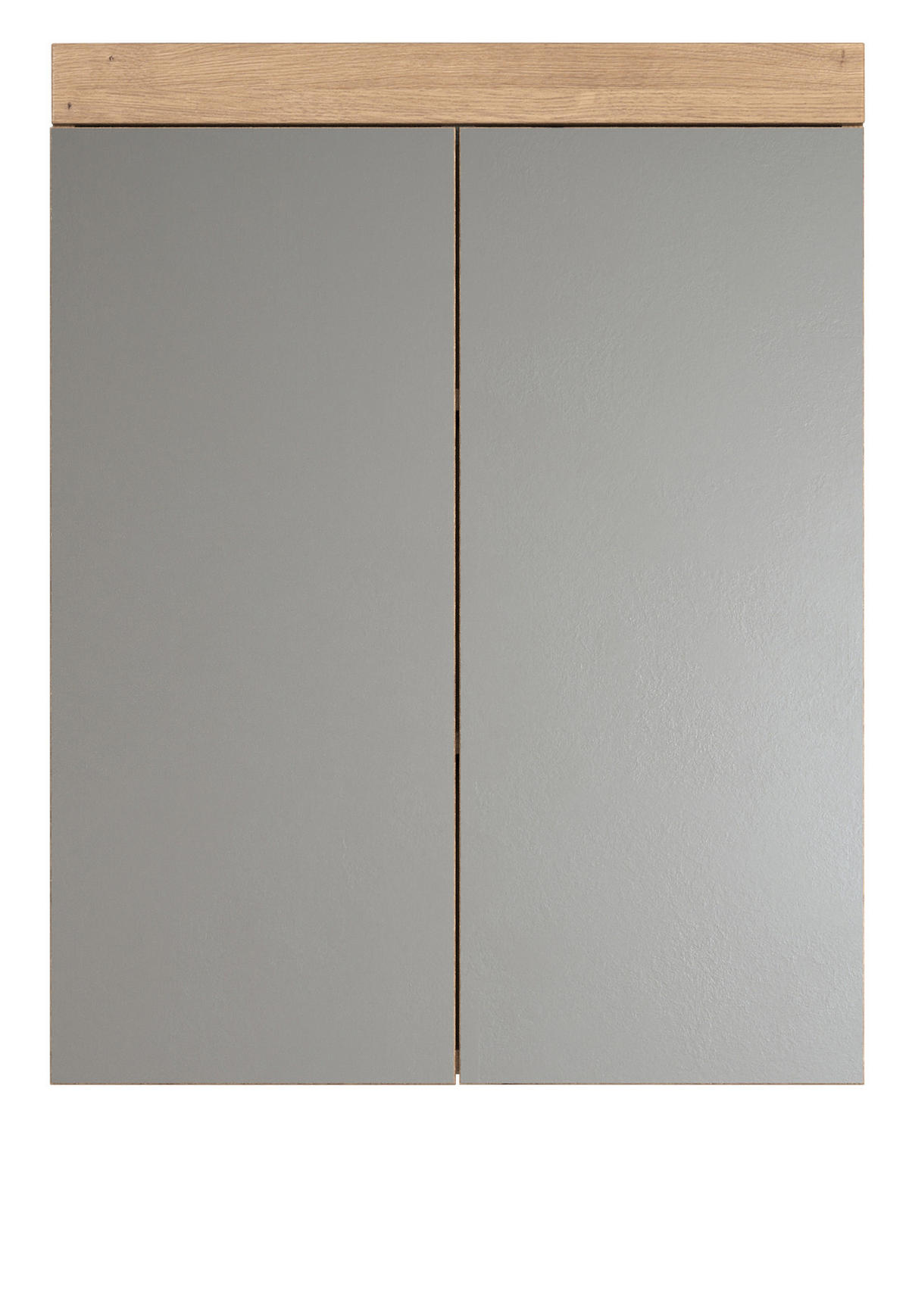 SPIEGELSCHRANK Asteiche 60 x 77 cm, Badschrank 2-türig - Eichefarben, Glas/Holzwerkstoff (60/77/17cm) - Top.Furn