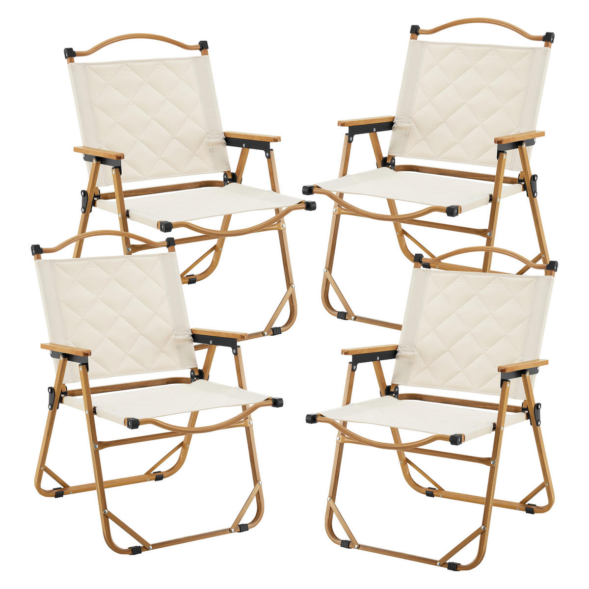 GARTENMÖBEL-SET Botrugno 5 TLG. - Beige, Textil/Metall - casa.pro