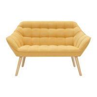 SOFA ohne Schlafmöglichkeit - 2 Personen - Stoff - Senffarben - - Dunkelgelb, Textil (127/77/73cm) - Vente-Unique