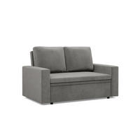 SOFA 2-SITZER MIT SCHLAFFUNKTION NEO, Hellgrau - Grau, Textil (148/90/87cm)